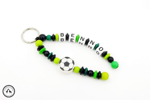 Fußball in dunkelgrün/grün/hellgrün/schwarz